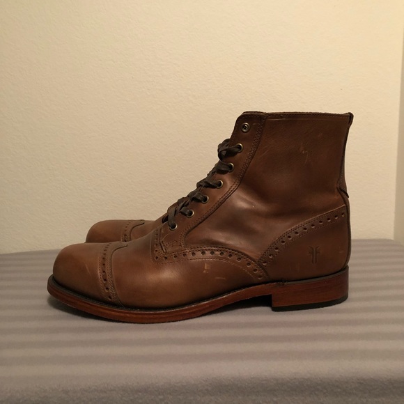 Frye ‘James’ Lug Boot - Brown Leather - 12M main image 5